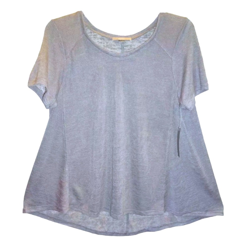 $84 Tart Cornelia Swing Tee Large 10 12 Frost Gray High Low Scoop Breezy NWT